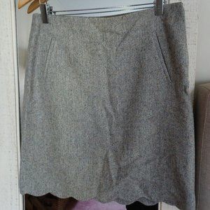Talbots knee length tweed skirt